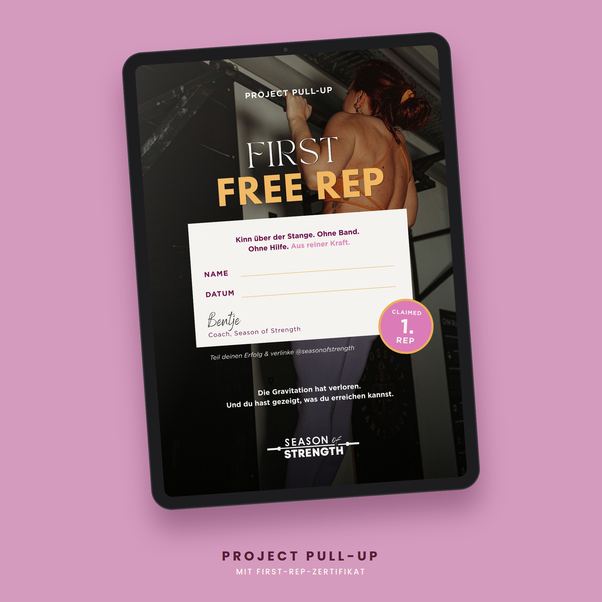 PROJECT PULL-UP | Deine Basis zum ersten freien Klimmzug